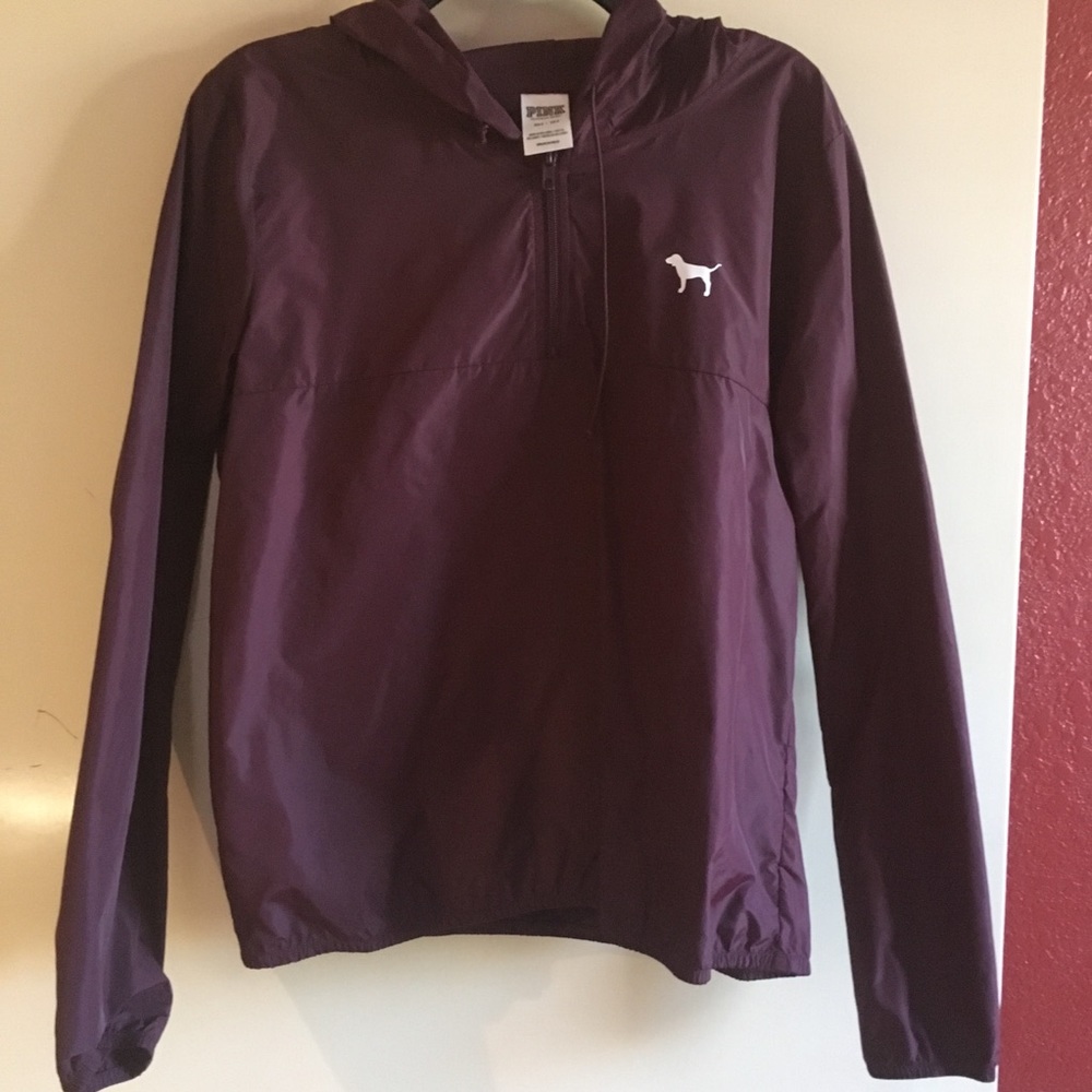 NWOT Victoria’s Secret Pink Maroon Anorak 🎀